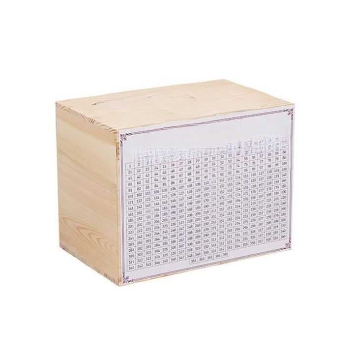 Caja de madera personalizada para banco