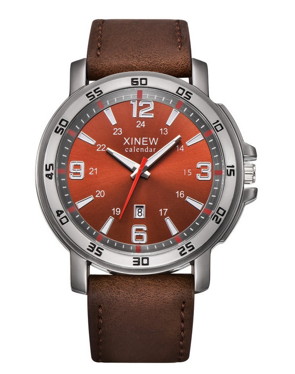 Reloj de cuarzo con calendario para hombre