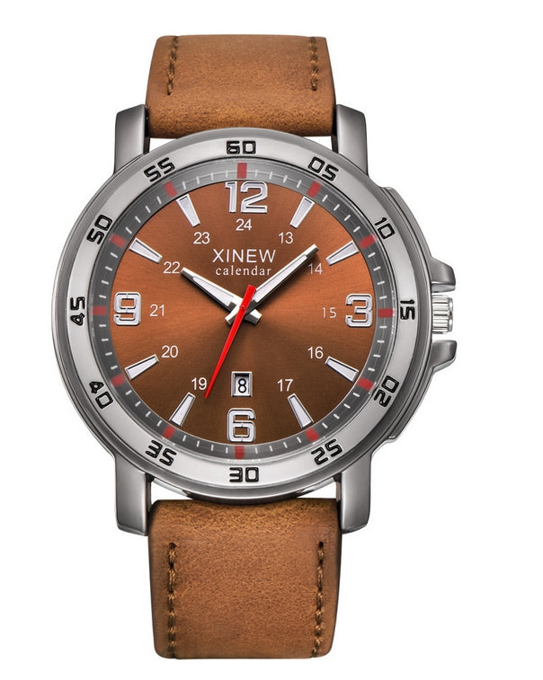 Reloj de cuarzo con calendario para hombre