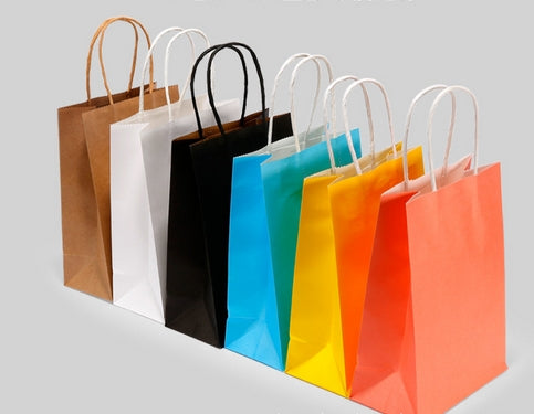 Bolsa de regalo de papel kraft (colores personalizados)