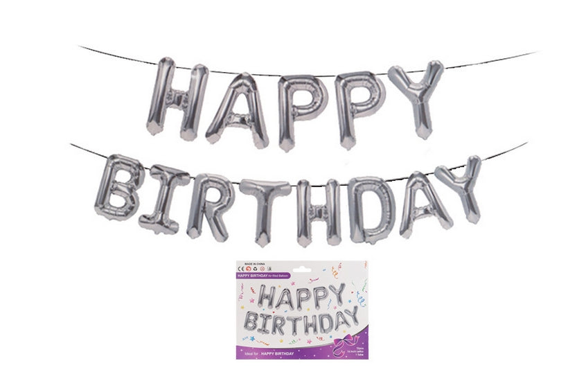 Juego de globos de feliz cumpleaños de 16 pulgadas