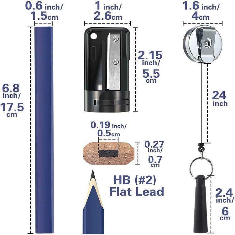 7 Inch Octagonal Pencil Set 14pcs - Yorkn Inc✅