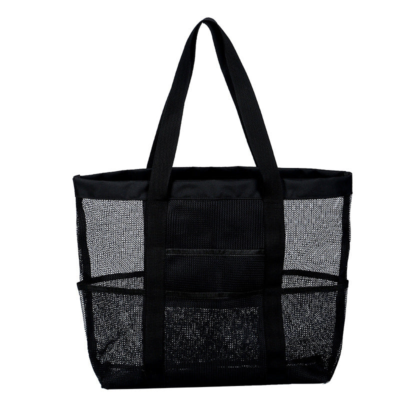 8 Pockets Beach Mesh Tote Bag
