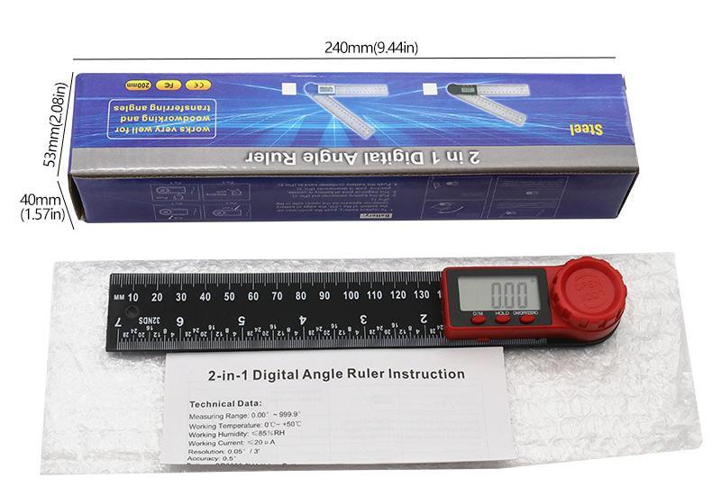 Regla digital de 0 a 200 mm