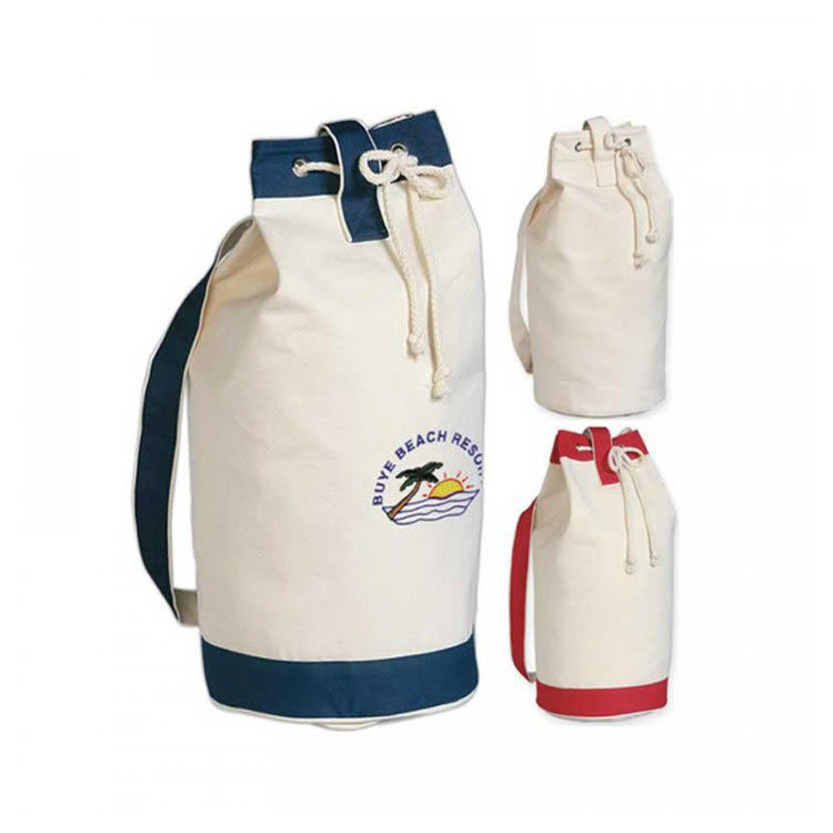 Mochila con cordón y velcro personalizada