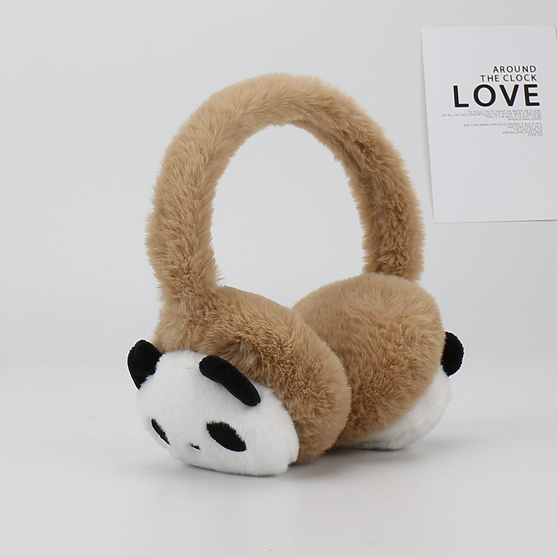 Cache-oreilles unisexe en forme de panda mignon