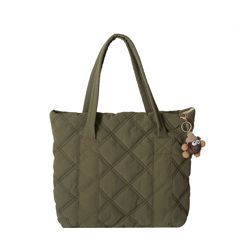 Bolso de mano de nailon de un solo hombro