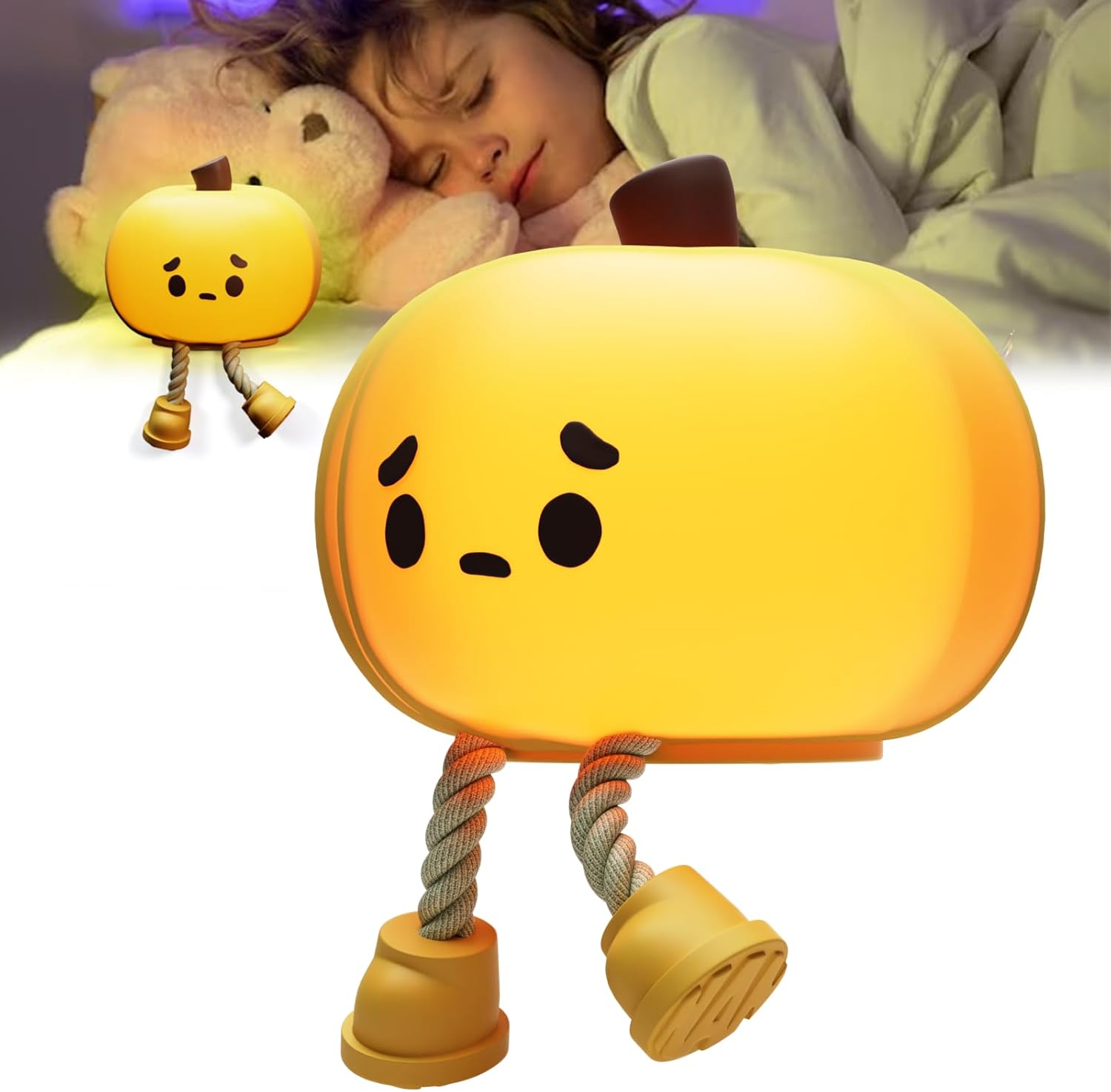 Luz de noche de calabaza de Halloween