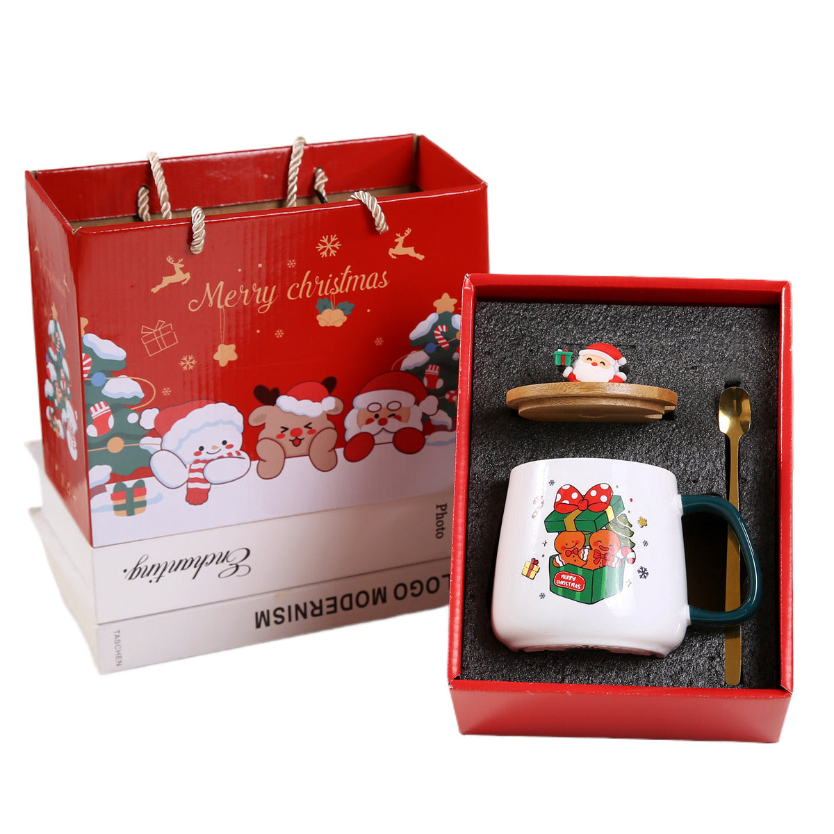 Juego de 3 tazas de café de cerámica de 400 ml