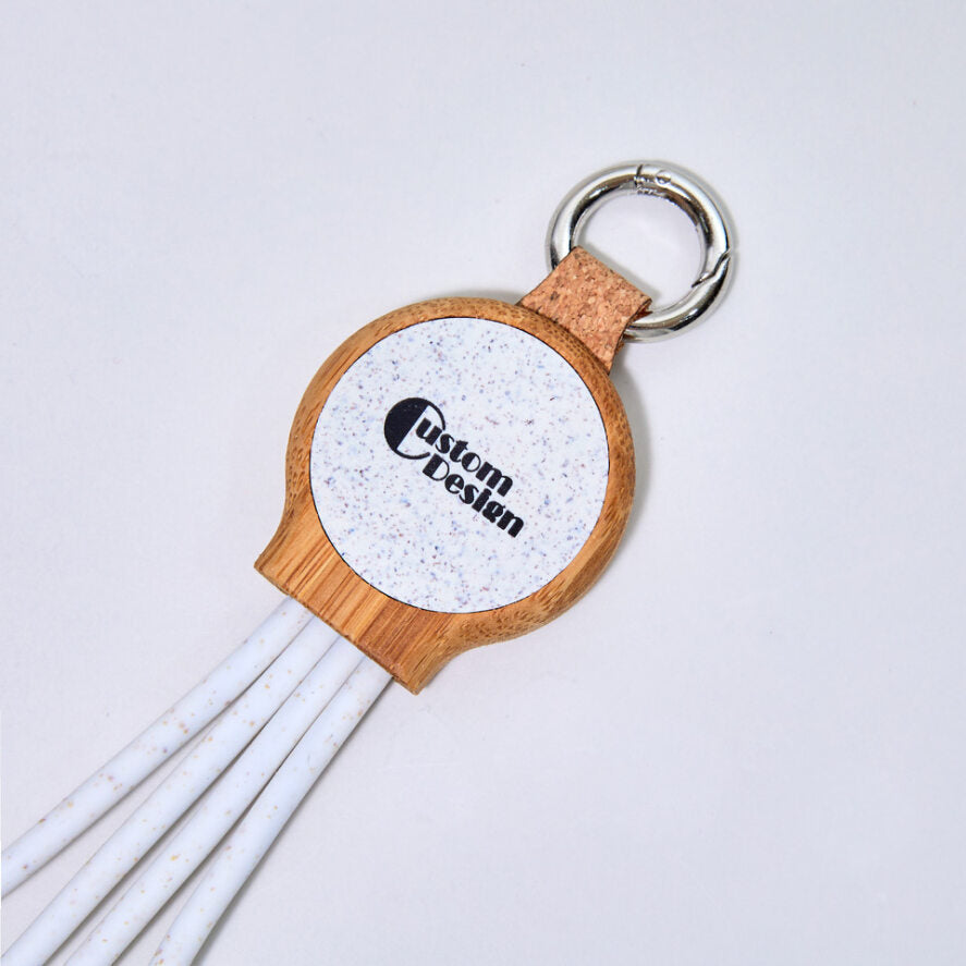 Cable de carga Bamboo 3 en 1 de 6"