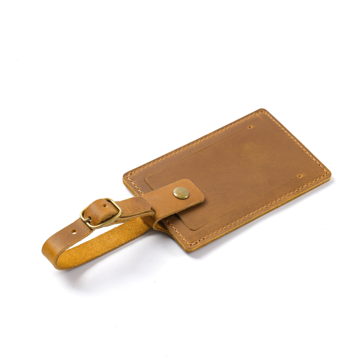 Étiquette de bagage en cuir