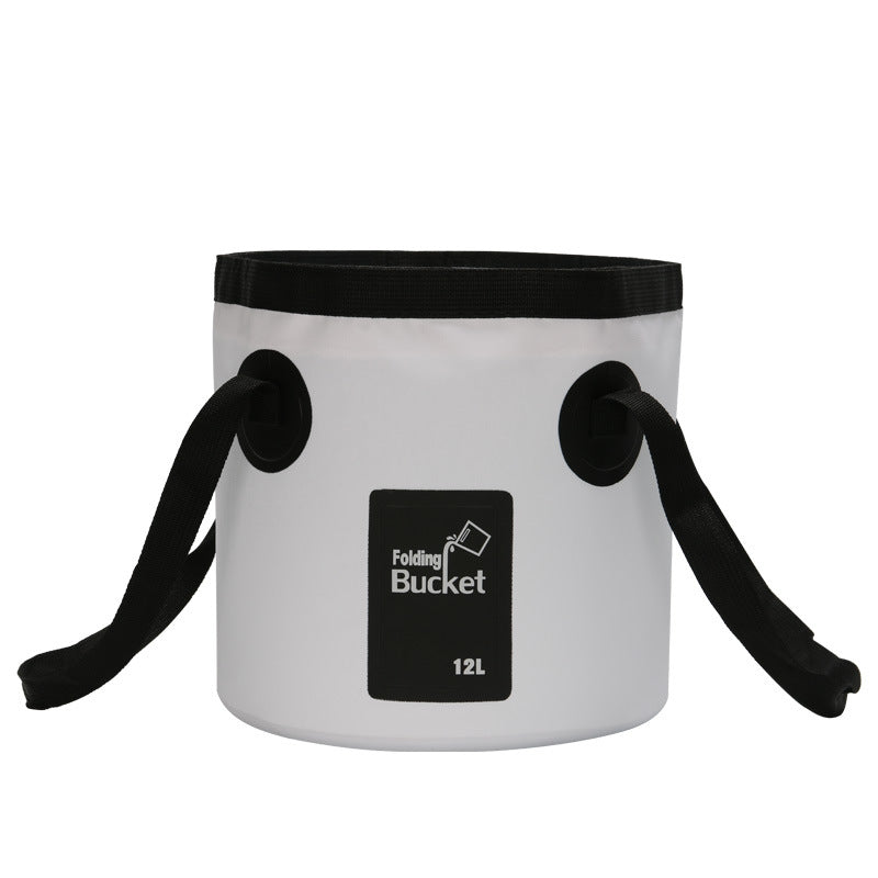 Seau de pêche pliable