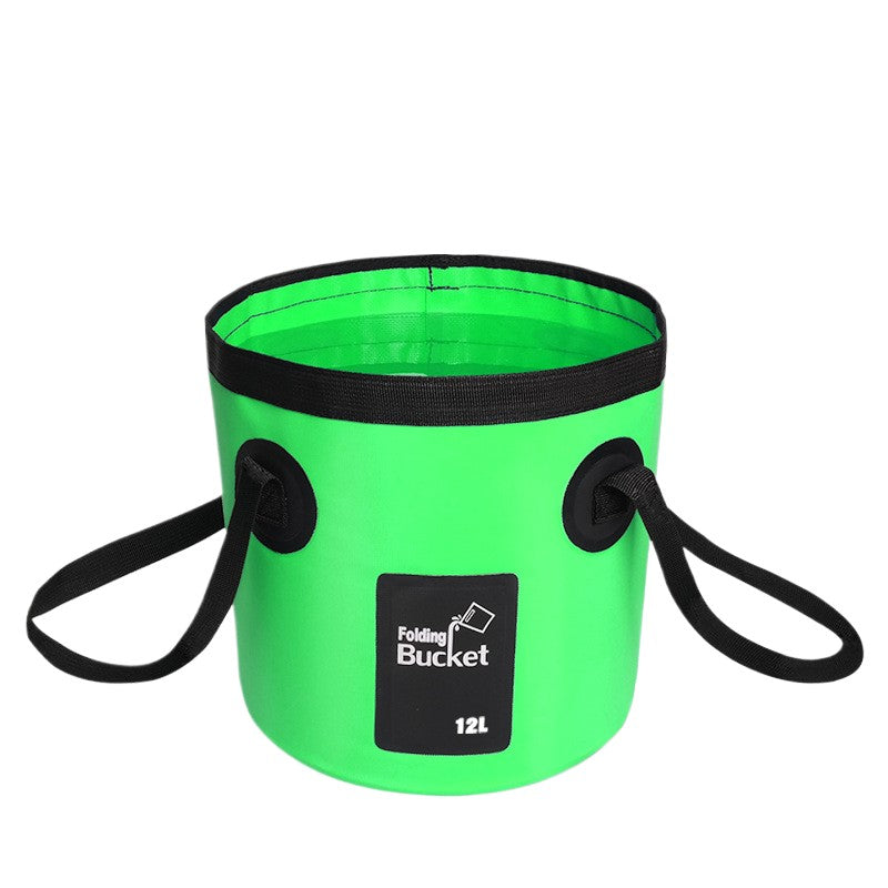 Seau de pêche pliable