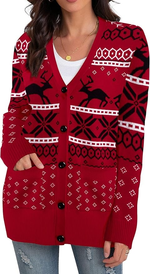 Cárdigans navideños