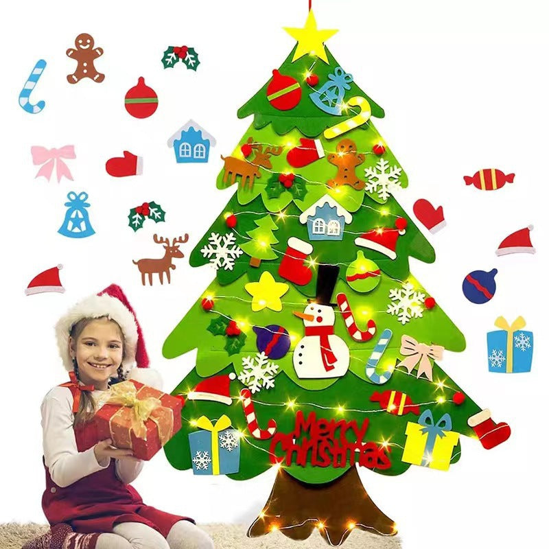 Árbol de Navidad de fieltro (30 piezas)
