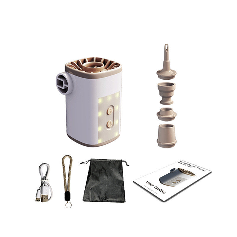 Pompe à air avec lanterne de camping pour matelas