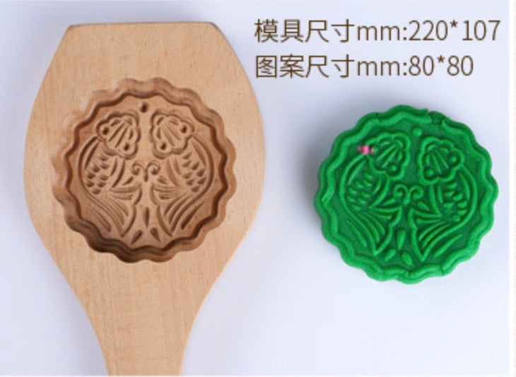 Wood Cookie Model Mooncake