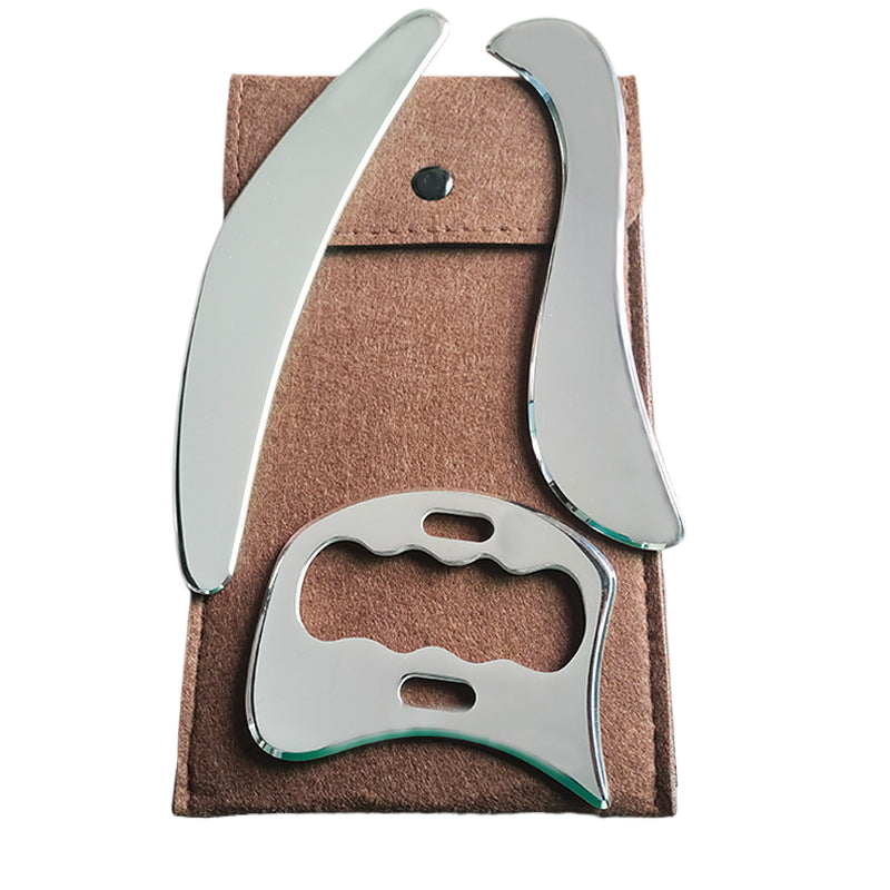 Grattoir musculaire 3 en 1 en acier inoxydable