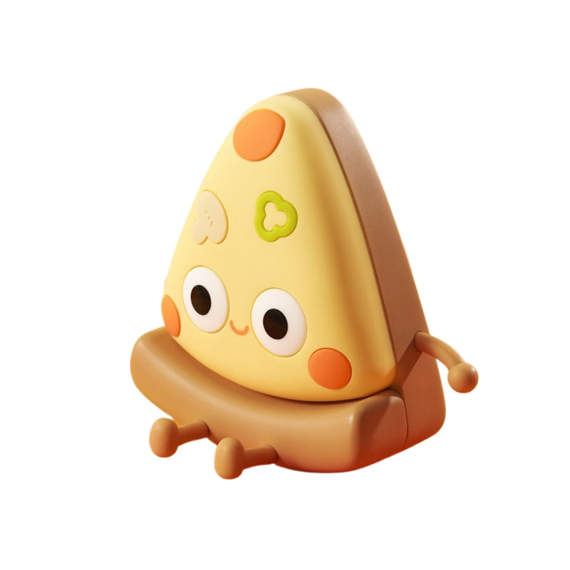 Luz nocturna de silicona con forma de pizza