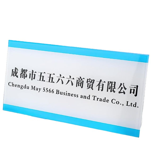 Señalización de logotipos comerciales de acrílico