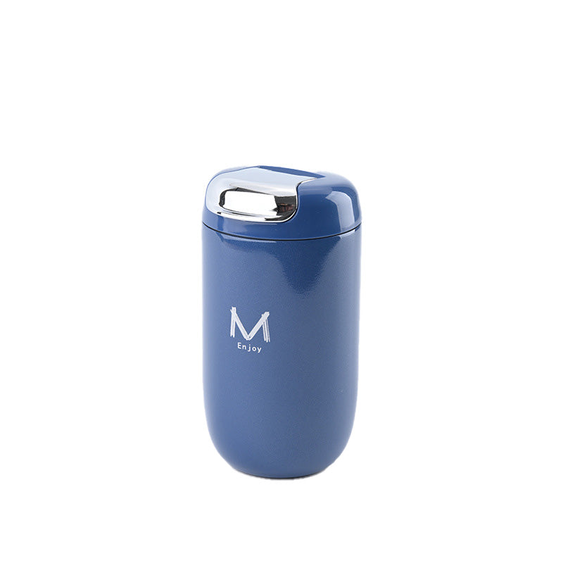 Taza de acero inoxidable con aislamiento al vacío en forma de huevo de ganso