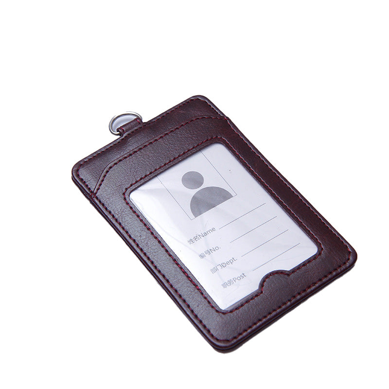 Tarjetero de cuero para identificación de empleado