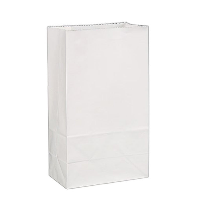14x12x7 Inch Premium White Kraft Paper Bag