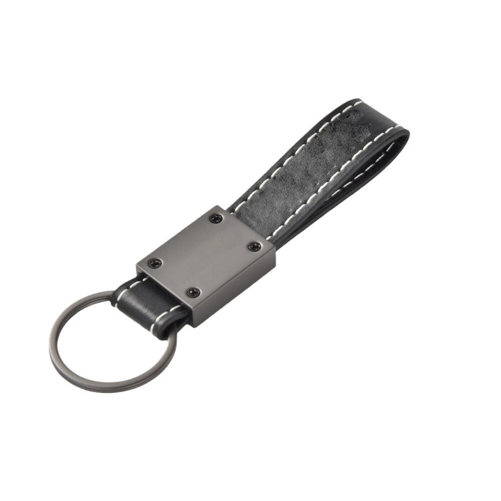 Llavero de cuero de aleación de zinc