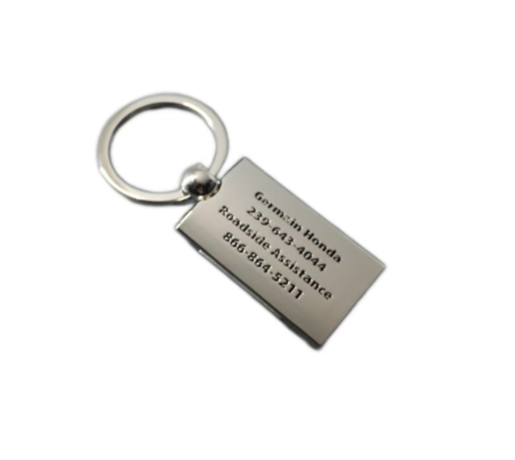 Llavero con el logotipo del coche en aleación de zinc