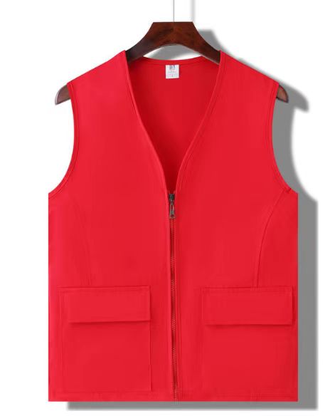 Volunteer Vest With Zipper Style