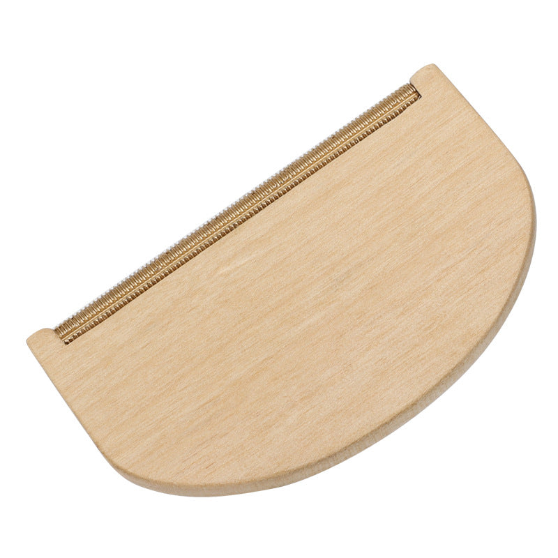 Wooden Cashmere Comb With Drawstring Pouch - For Cleaning