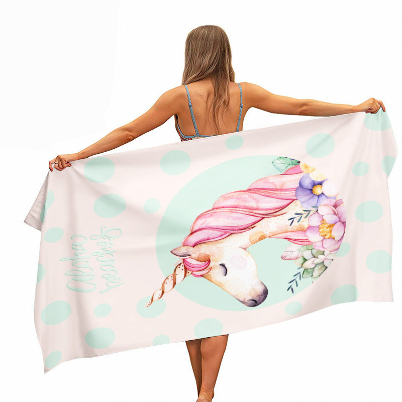 Serviette de plage colorée en microfibre ultra fine 30 x 60 pouces - Par bateau