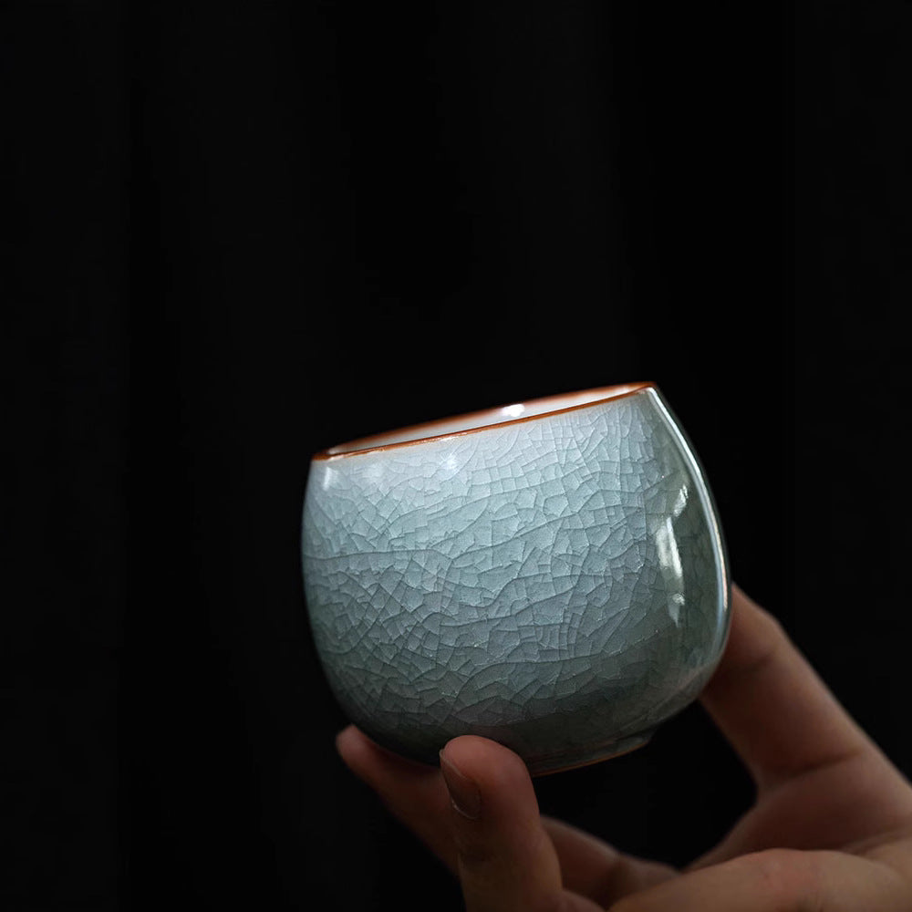 Ice Crackle Glaze Tea Cup
