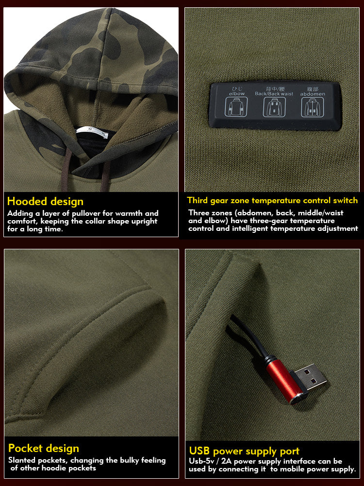 Heated Hooded Sweatshirt