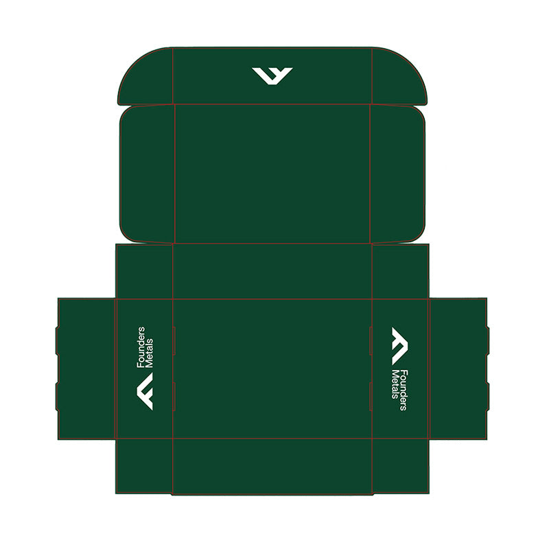 Printed White Corrugated E-flute Folding Box