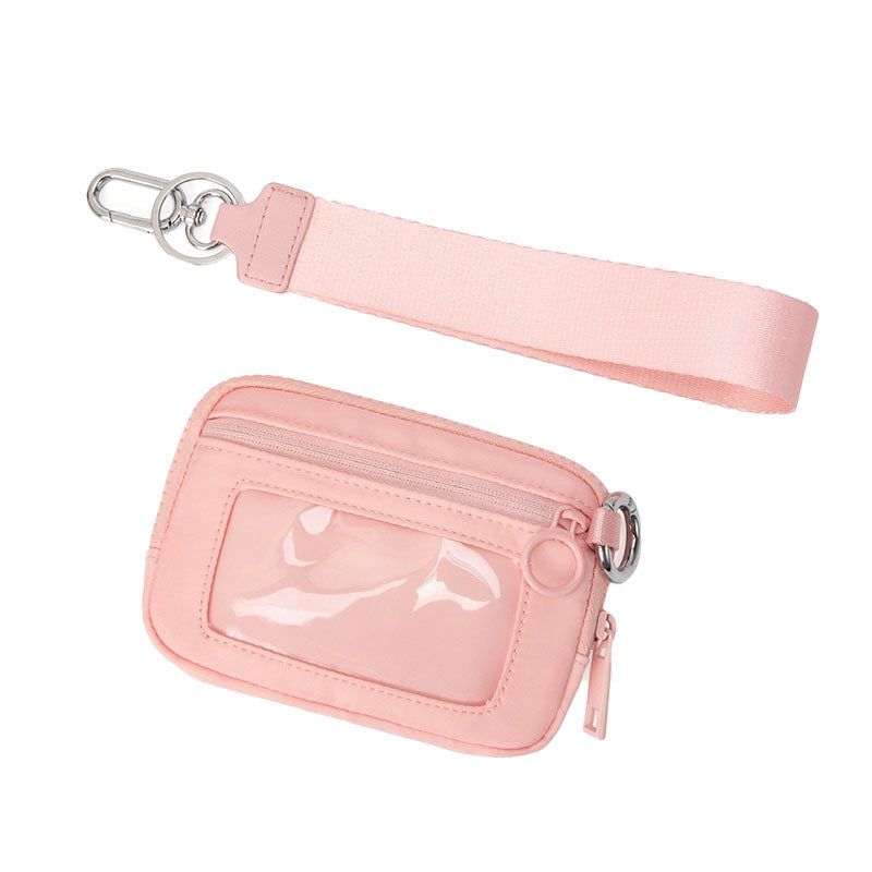 Wrist Strap Clear Zipper Pouch