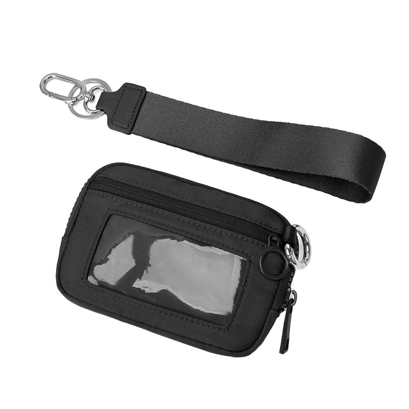 Wrist Strap Clear Zipper Pouch