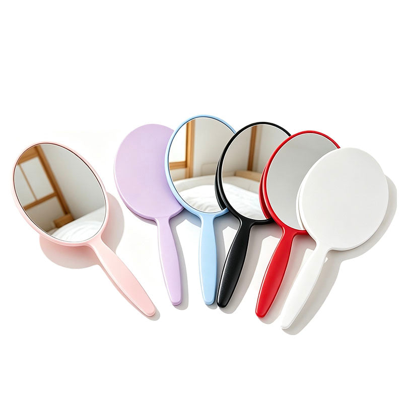 Oval Handheld Makeup Mirror