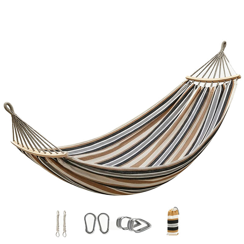 Striped Outdoor Swing Hammock