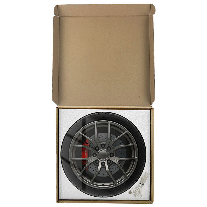 Wheel Shaped Digital Wall Clock