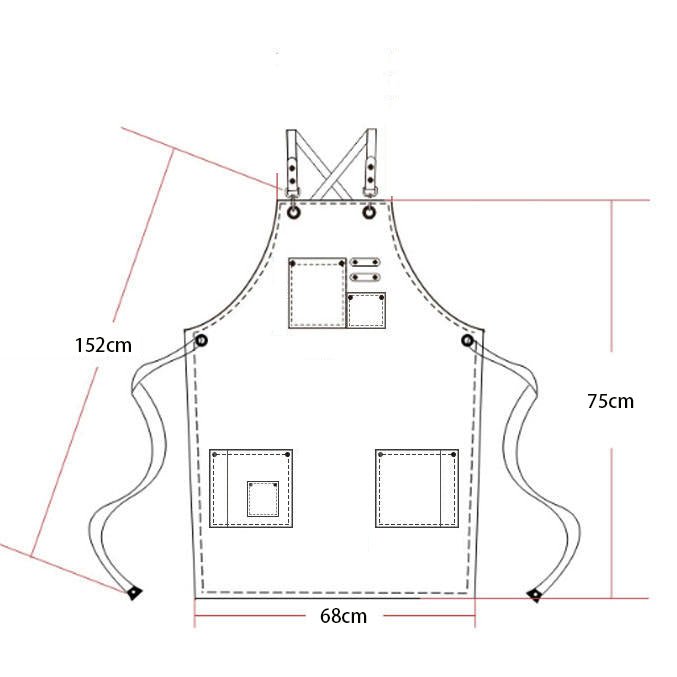Adjustable Denim Bib Work Apron - Yorkn Inc✅