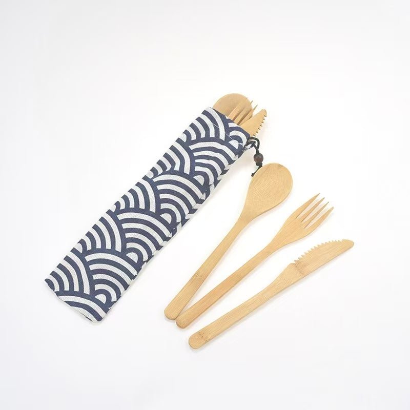 Bamboo Utensil Set - Yorkn Inc✅
