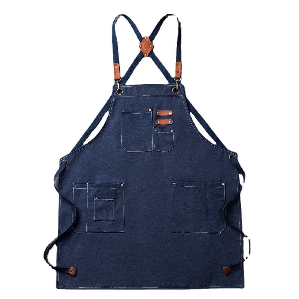 Canvas Apron With Detachable Button - Yorkn Inc✅