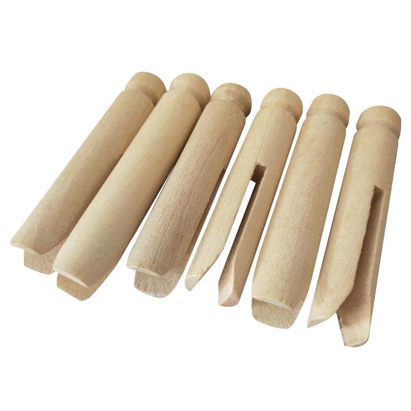 Classic Round Wooden Clothespin - Yorkn Inc✅