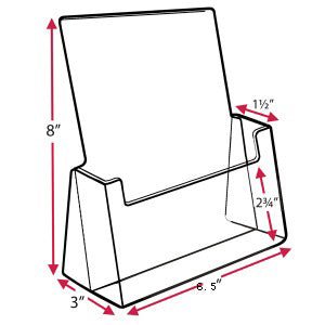 Clear Acrylic Brochure Holder - Yorkn Inc✅
