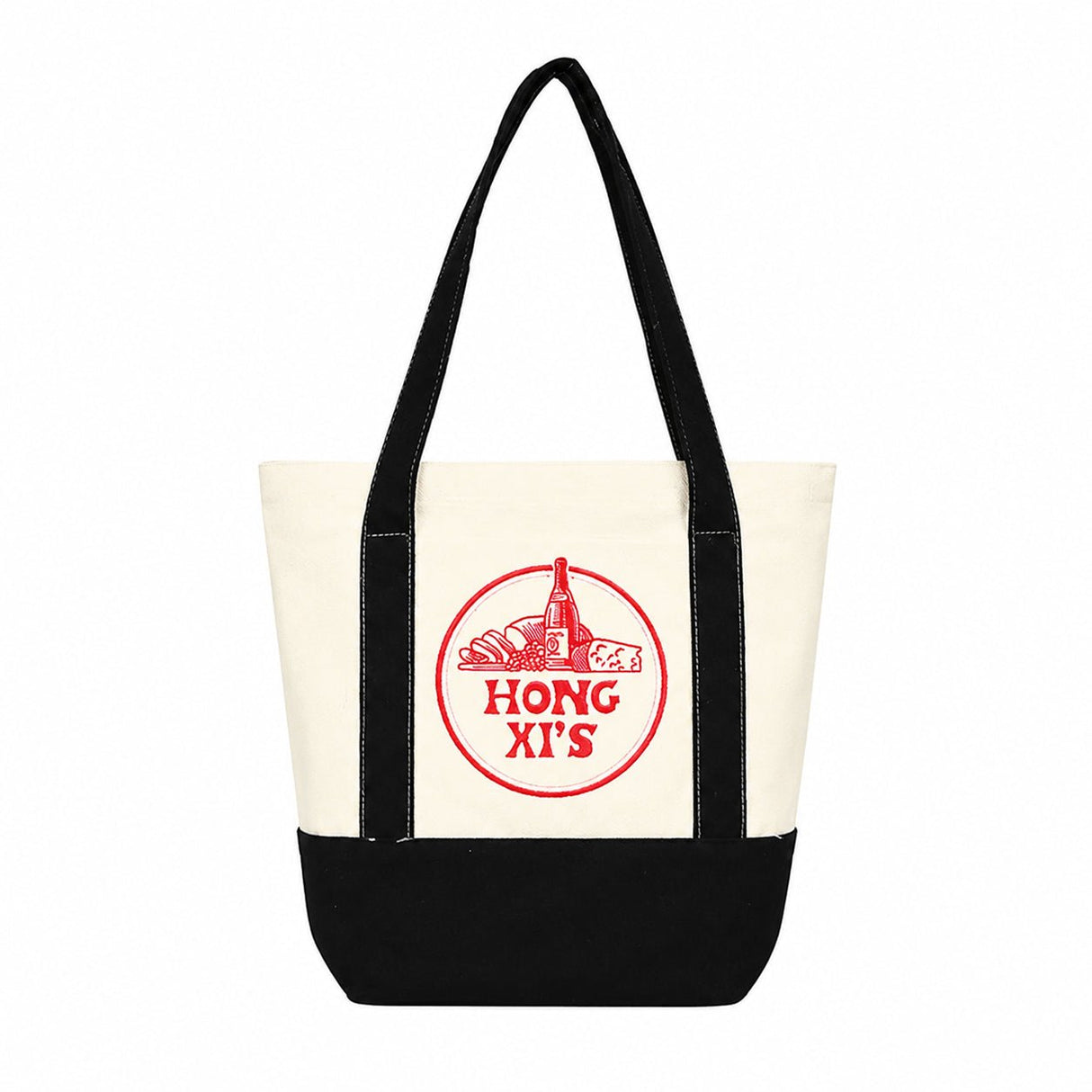 Colorblock Polyester Canvas Tote Bag - Yorkn Inc✅