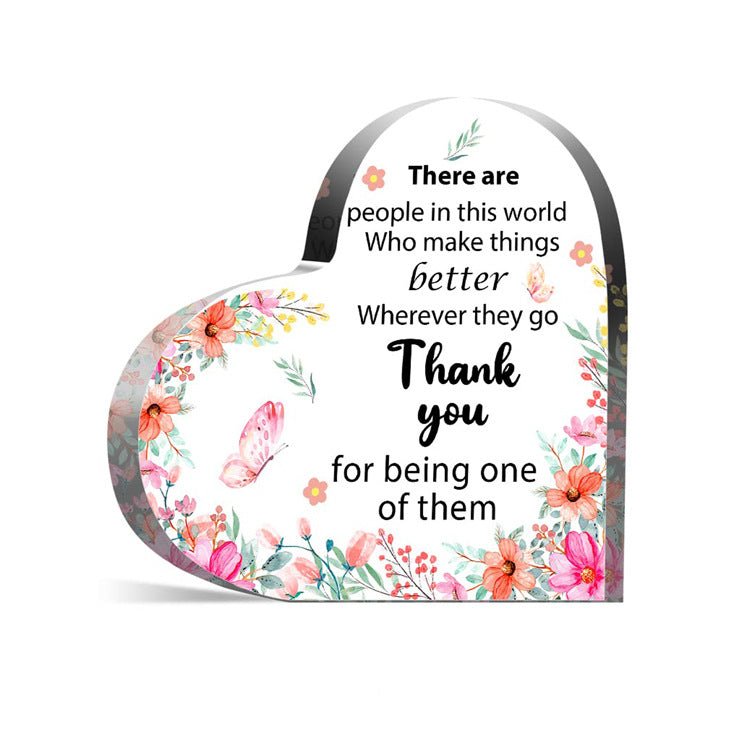 Custom Heart Shaped Acrylic Plaque - Yorkn Inc✅
