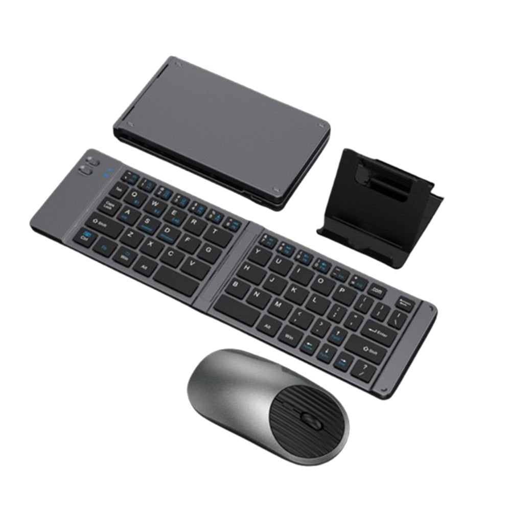 Foldable Keyboard & Mouse With Adjustable Stand Set - Yorkn Inc✅