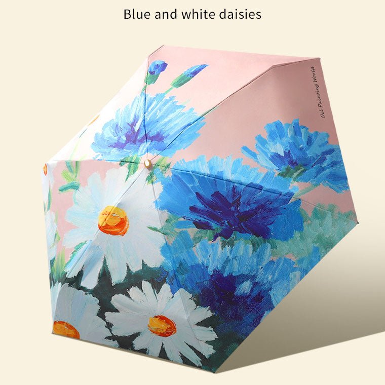 Gold Full Size Printed Foldable Umbrella - Yorkn Inc✅