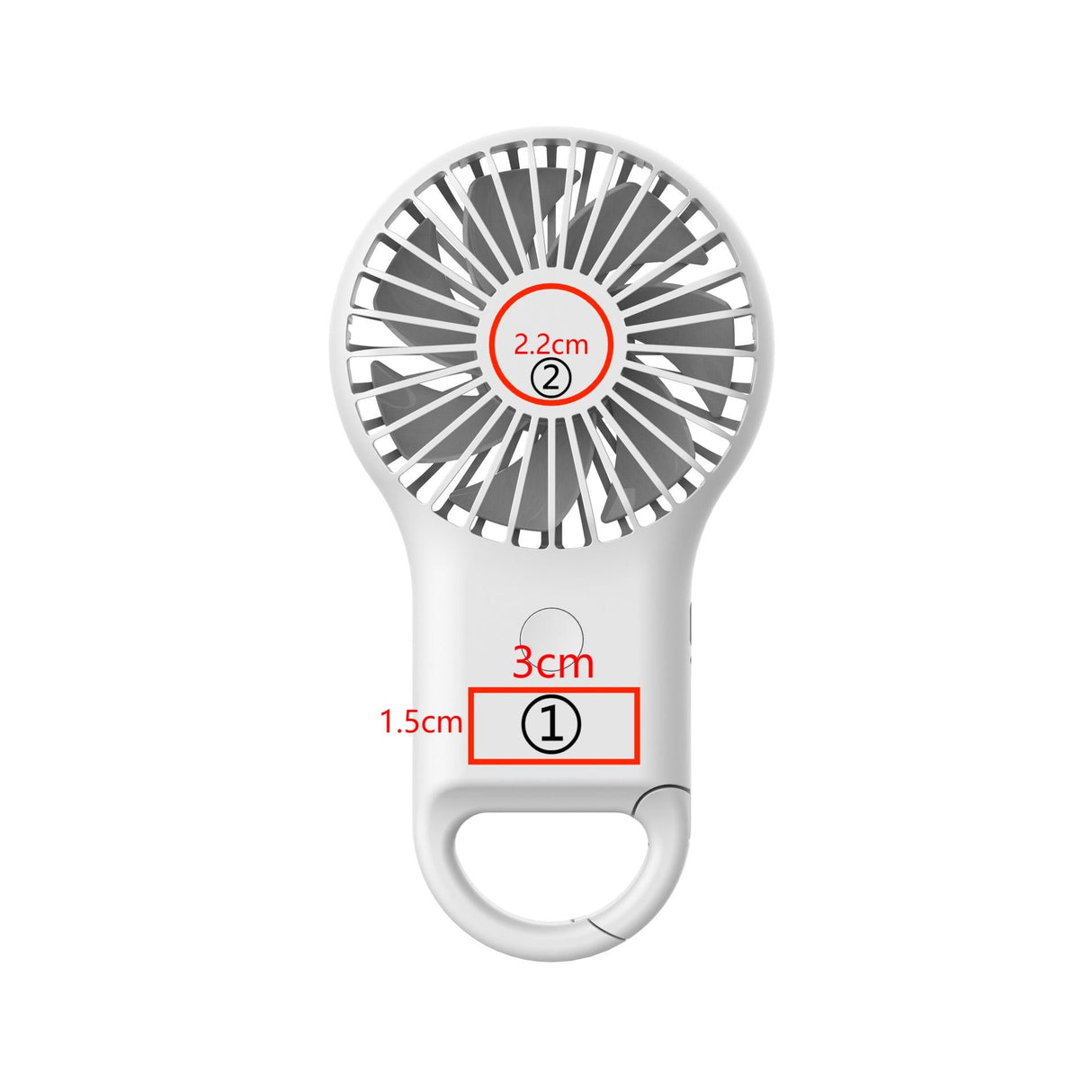 Handheld Fan With Keychain Stand - Yorkn Inc✅